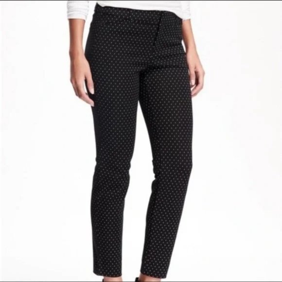Old Navy Pants & Jumpsuits Old Navy Harper Black White Polka Dot